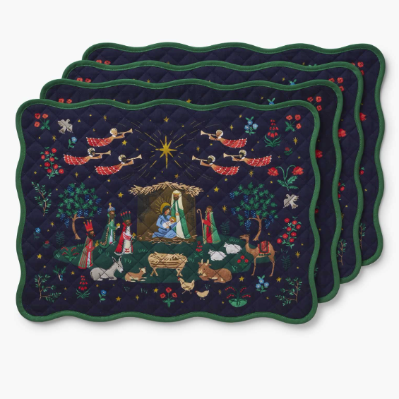 Nativity Cotton Placemat Set