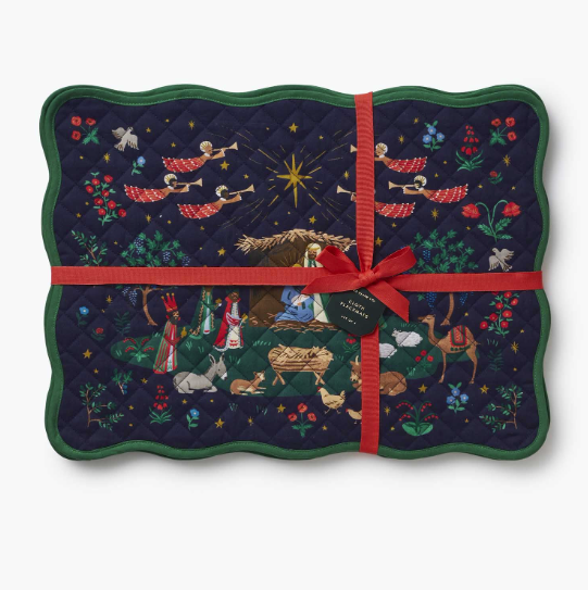 Nativity Cotton Placemat Set