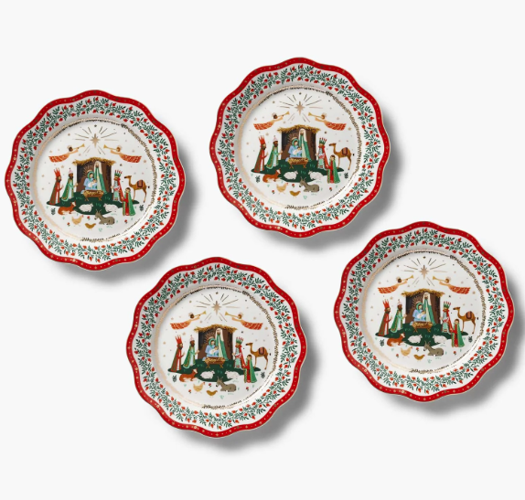 Nativity Porcelain Dinner Plate Set