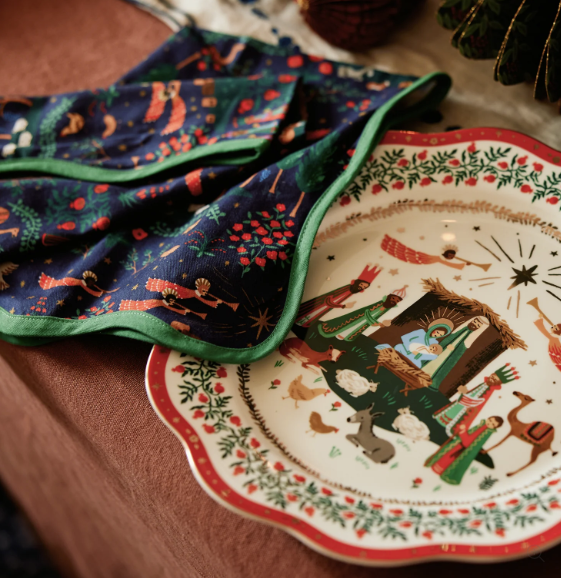 Nativity Porcelain Dinner Plate Set