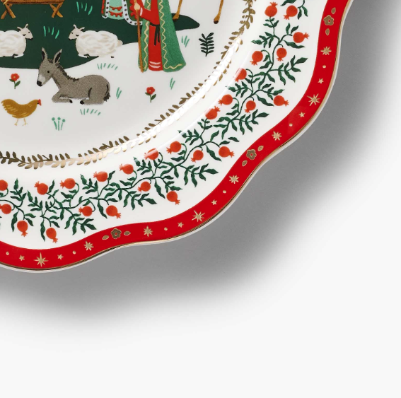 Nativity Porcelain Dinner Plate Set