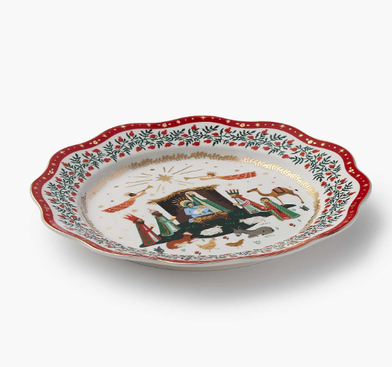 Nativity Porcelain Dinner Plate Set