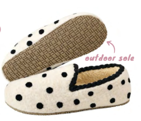 Women's Whimsy Cream Dots Snoozies