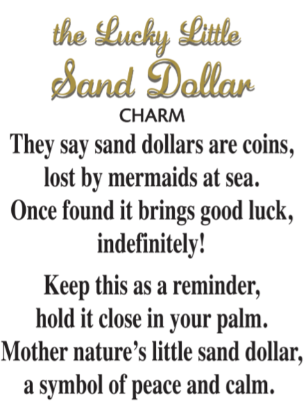 The Lucky Little Sand Dollar Charm