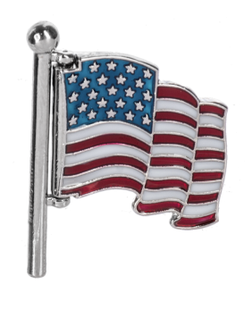 God Bless America - Swivel Flag Charm