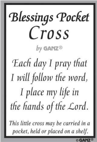 Blessings Pocket Crosses Charm
