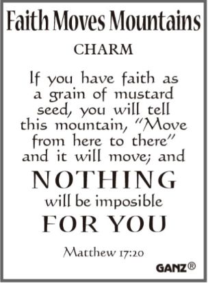 Faith Moves Mountains Charm