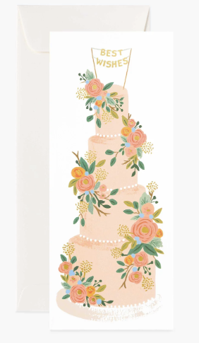 Tall Wedding Cake Card