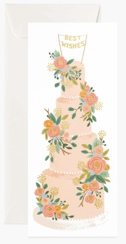 Tall Wedding Cake Card