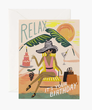 Relax Birthday Card