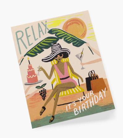 Relax Birthday Card