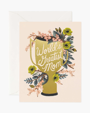 World's Greatest Mom Greeting Card