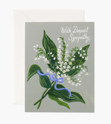 Lily of the Valley Sympathy Greeting Card