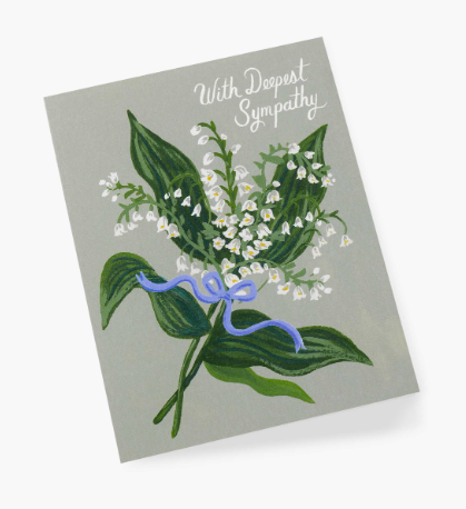 Lily of the Valley Sympathy Greeting Card