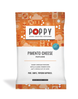 Poppy Hand-Crafted Popcorn | Pimento Cheese Snack Bag