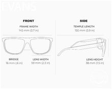 Evans Navy - Polarized Sunglasses