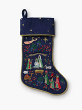 Nativity Embroidered Stocking