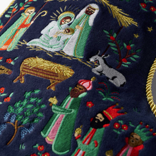 Nativity Embroidered Stocking