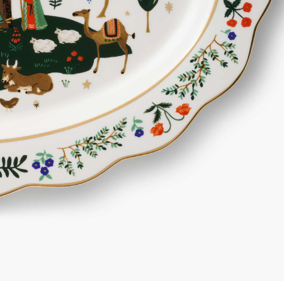 Nativity Large Porcelain Serving Platter