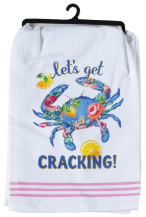Floral Crab Flower Sack Towel