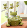 Pollinator Garden Hanging Decor Fabric Frog