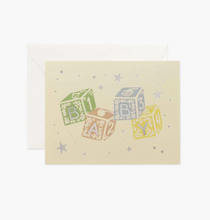 Classic Baby Blocks Baby Card