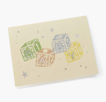 Classic Baby Blocks Baby Card