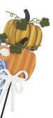 Pumpkin Topiary Garden Stake
