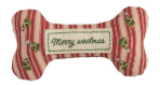 Embroidered Dog Bone Toy
