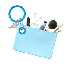 Large Pouch - Sweet Carolina Blue Silicone