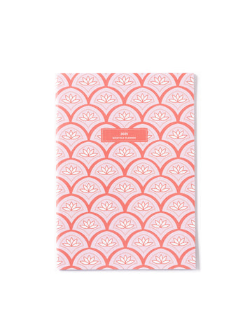 2025 Medium Monthly Planner | Pink Lotus