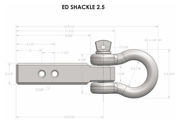 BulletProof 2.5" Extreme Duty Receiver Shackle