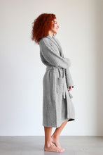 Snug Waffle Robe - Cloud Gray