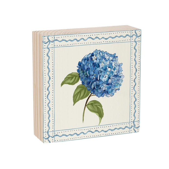 VivaStyle Hydrangea Sign Wood Block