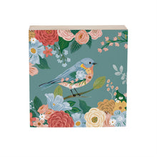 What She Shed Blue Bird Sign Wood Block