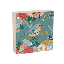 What She Shed Blue Bird Sign Wood Block