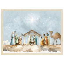 Watercolor Nativity Scene