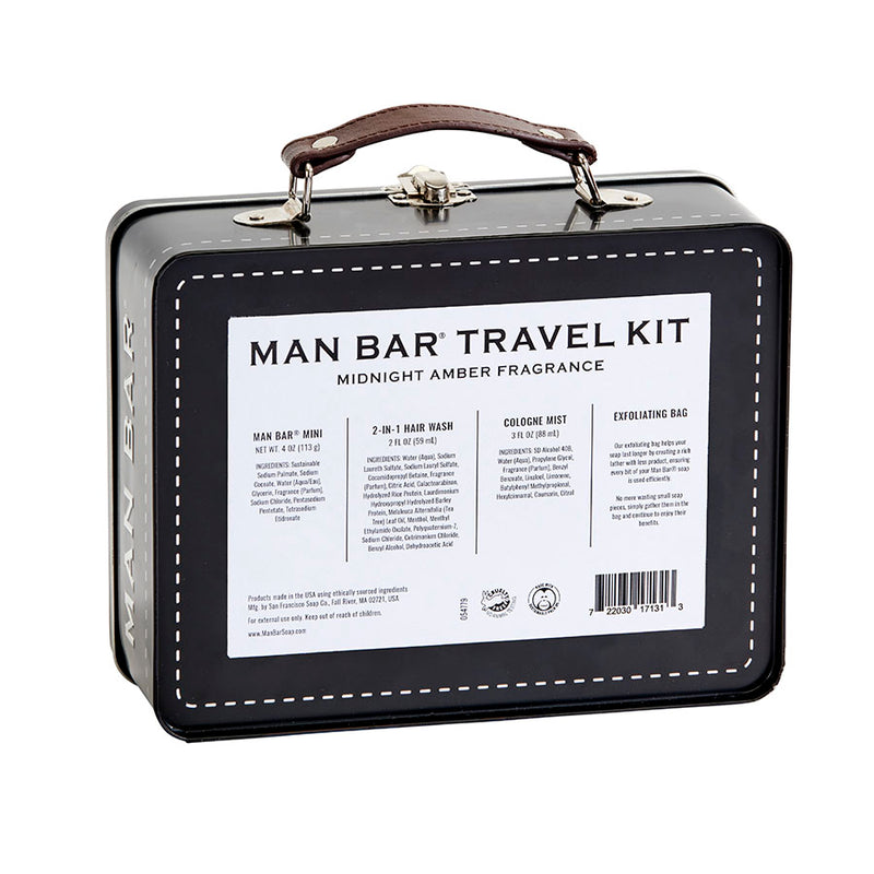 Man Bar Travel Tin Kit Midnight Amber