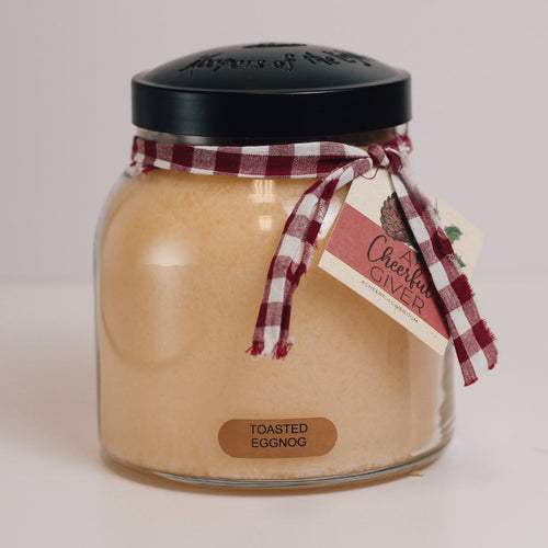 Toasted Eggnog Candle - 34 oz, Double Wick, Papa Jar