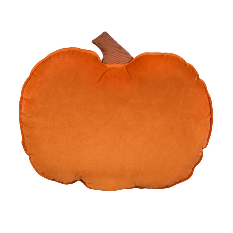 Harvest Blossom Throw Pillow Shaped Pumpkin, 15" x 13"