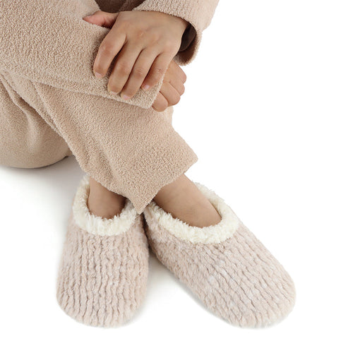 Snoozies | Teddy Bear Faux Fur Slipper With Memory Foam Sole