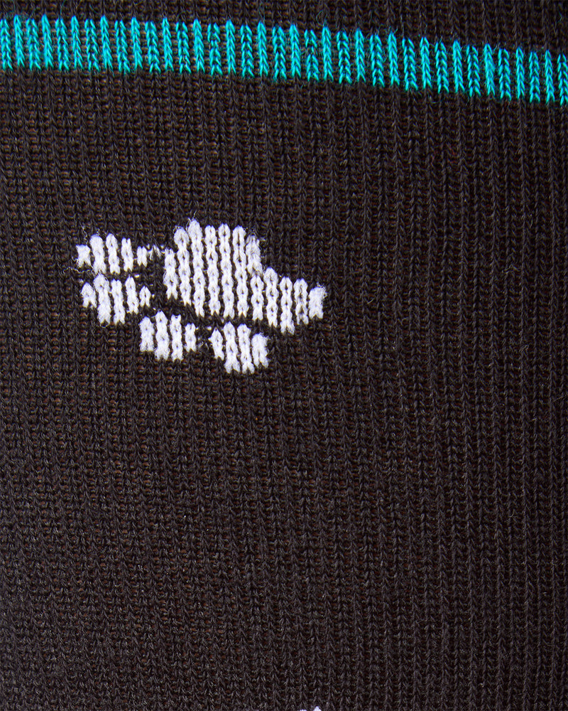Unisex "Paw Prints" Cotton Blend Knee-High Moderate Compression Socks; Size 9-11