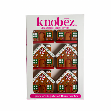 Gingerbread House Knobēz 6 pack