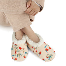 Snoozies | Floral Corduroy Slipper With Memory Foam Sole