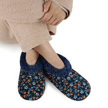 Snoozies | Floral Corduroy Slipper With Memory Foam Sole