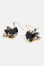 Whispers Jewel Burst Dangle Earring - Black