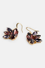 Whispers Jewel Burst Dangle Earring - Purple