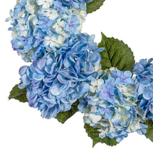 Hydrangea Wreath Artificial Blue & White