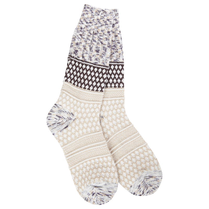 Weekend Gallery Textured Crew Cookie Dough Multi