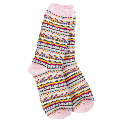 Weekend Boho Crew Pink Stripe